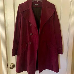 DKNY burgundy trench coat